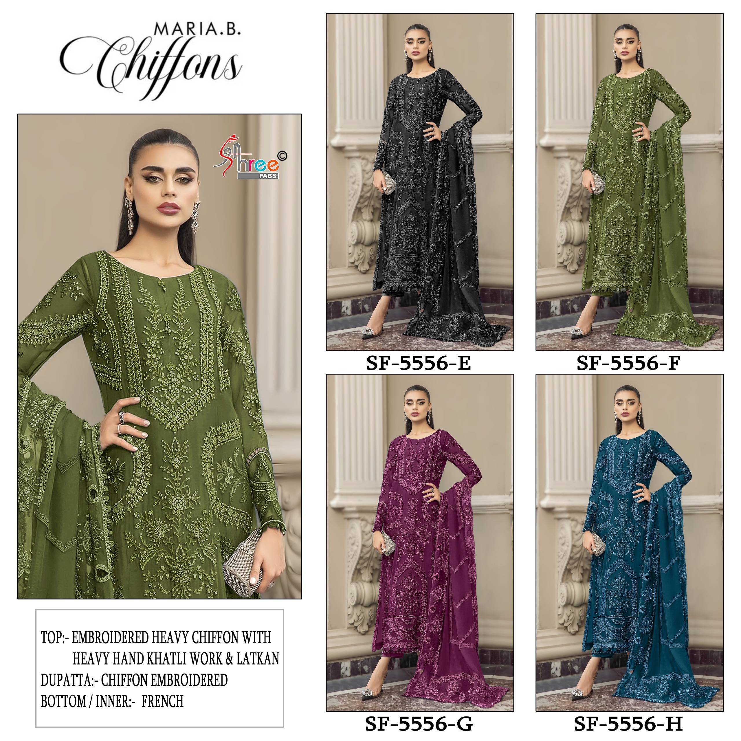 5556 new colour By SHREE FABS Beautiful Pakistani Suits Colorful Stylish Fancy Ethnic Wear Chiffon Dresses At Wholesale